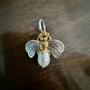 Waxing Poetic Bee Brave Honey pearl Charm